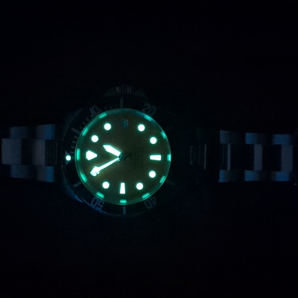 Men's Silver and Orange Watch - Picture 6 of 6
